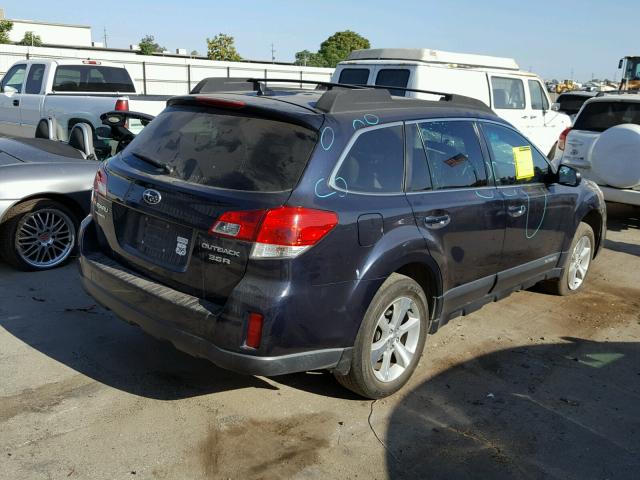 4S4BRDKC1D2289702 - 2013 SUBARU OUTBACK 3. BLUE photo 4