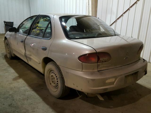 1G1JC524317319788 - 2001 CHEVROLET CAVALIER B TAN photo 3