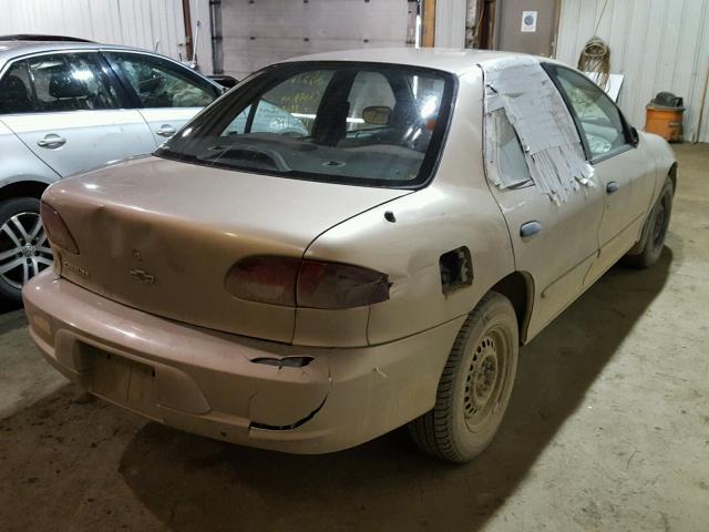 1G1JC524317319788 - 2001 CHEVROLET CAVALIER B TAN photo 4