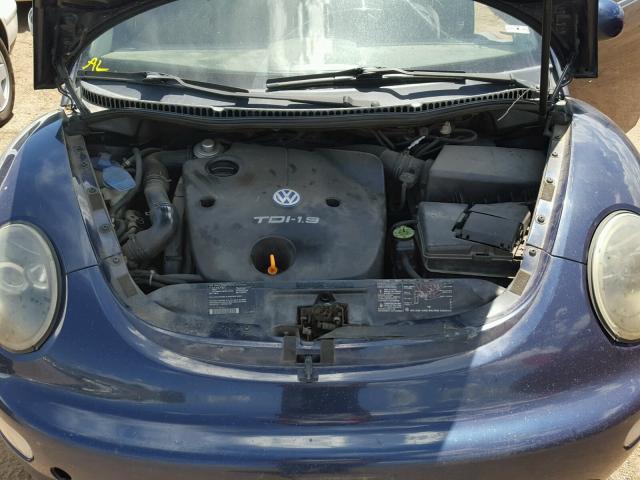 3VWCP21CX1M444317 - 2001 VOLKSWAGEN NEW BEETLE 蓝色 照片 7