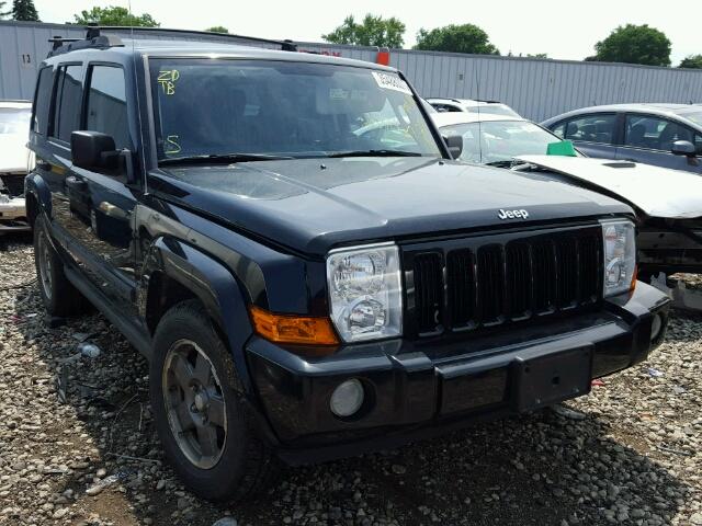 1J8HG48N46C129946 - 2006 JEEP COMMANDER BLACK photo 1