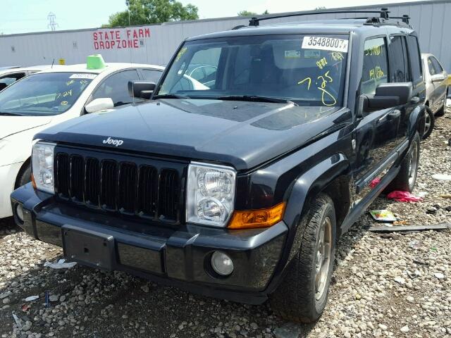 1J8HG48N46C129946 - 2006 JEEP COMMANDER BLACK photo 2