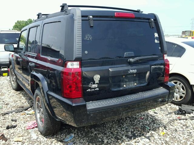 1J8HG48N46C129946 - 2006 JEEP COMMANDER BLACK photo 3