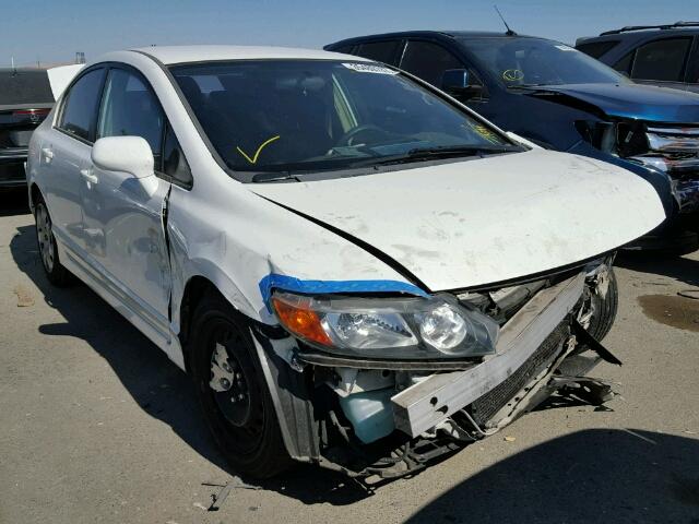 1HGFA16576L097769 - 2006 HONDA CIVIC LX WHITE photo 1