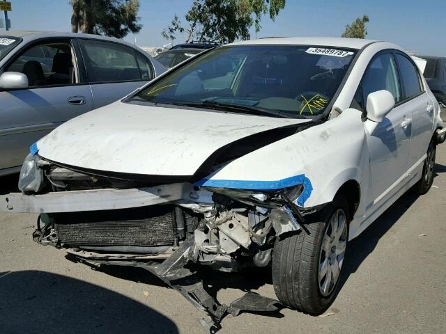 1HGFA16576L097769 - 2006 HONDA CIVIC LX WHITE photo 2