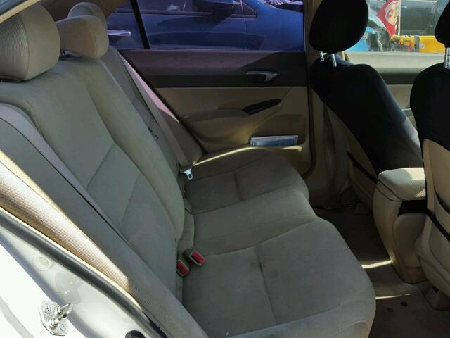 1HGFA16576L097769 - 2006 HONDA CIVIC LX Blanco foto 6