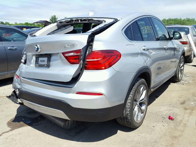 5UXXW3C51F0M87433 - 2015 BMW X4 XDRIVE2 SILVER photo 4