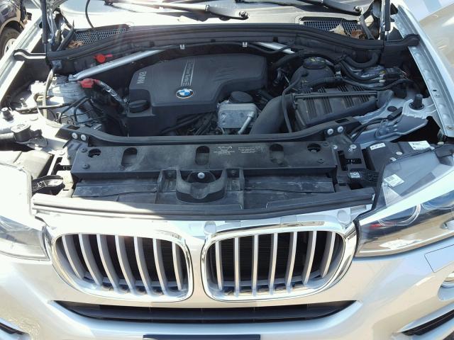 5UXXW3C51F0M87433 - 2015 BMW X4 XDRIVE2 SILVER photo 7