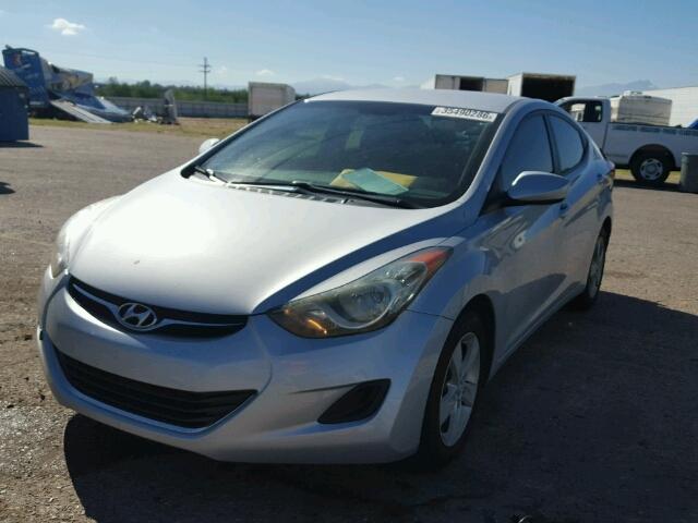 5NPDH4AE8BH021809 - 2011 HYUNDAI ELANTRA GL SILVER photo 2