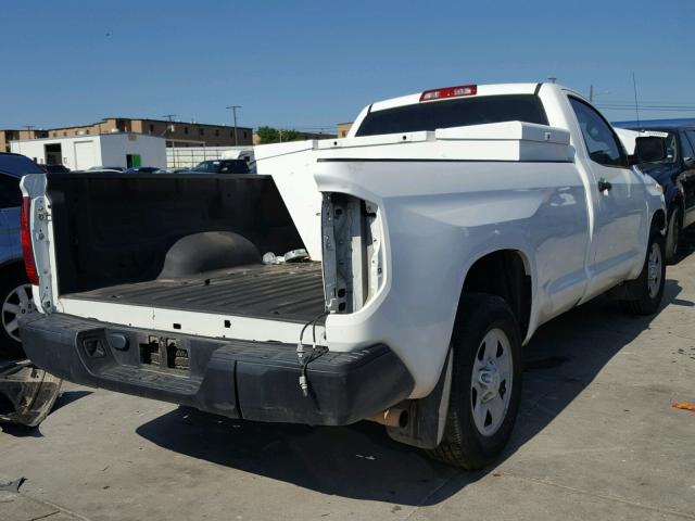 5TFNU5F11EX031120 - 2014 TOYOTA TUNDRA SR WHITE photo 4