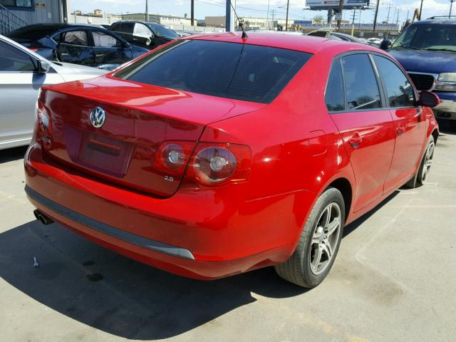 3VWPG71K37M084676 - 2007 VOLKSWAGEN JETTA 2.5 RED photo 4