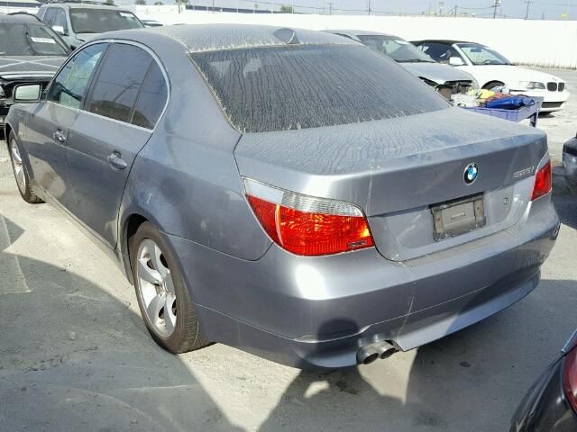 WBANE53567CW64000 - 2007 BMW 525 I GRAY photo 3