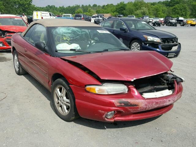 3C3EL55H8VT629707 - 1997 CHRYSLER SEBRING JX MAROON photo 1