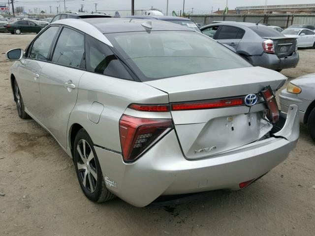 JTDBVRBDXGA000977 - 2016 TOYOTA MIRAI SILVER photo 3