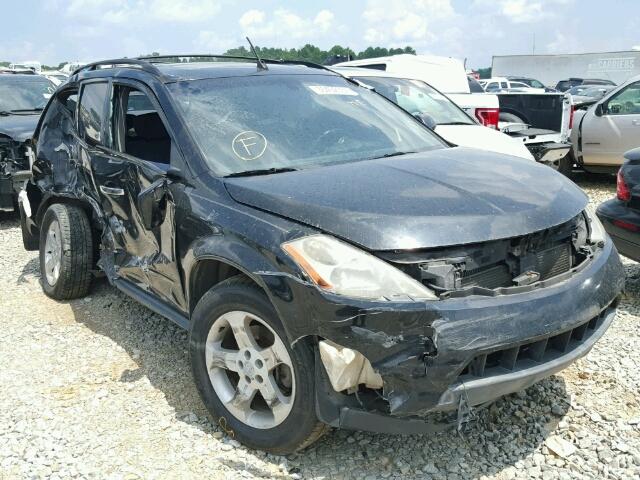 JN8AZ08T55W311229 - 2005 NISSAN MURANO SL BLACK photo 1