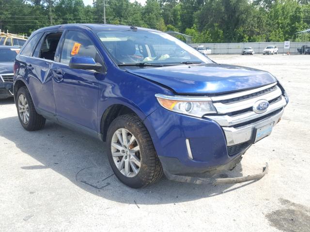 2FMDK4KC3DBB12267 - 2013 FORD EDGE LIMIT BLUE photo 1