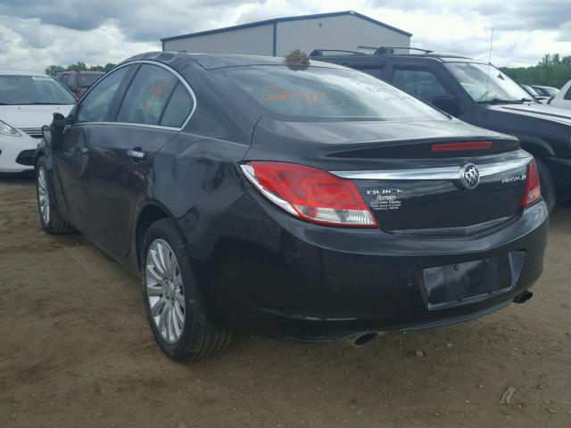 2G4GS5EV8D9248093 - 2013 BUICK REGAL PREM BLACK photo 3