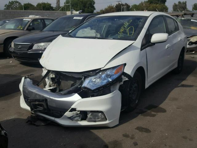 JHMZE2H31ES002823 - 2014 HONDA INSIGHT WHITE photo 2