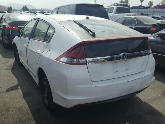 JHMZE2H31ES002823 - 2014 HONDA INSIGHT WHITE photo 3