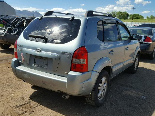 KM8JN72D46U328310 - 2006 HYUNDAI TUCSON GLS TEAL photo 4