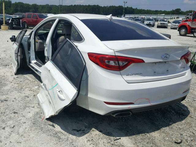 5NPE34AF8FH030317 - 2015 HYUNDAI SONATA SPO WHITE photo 3