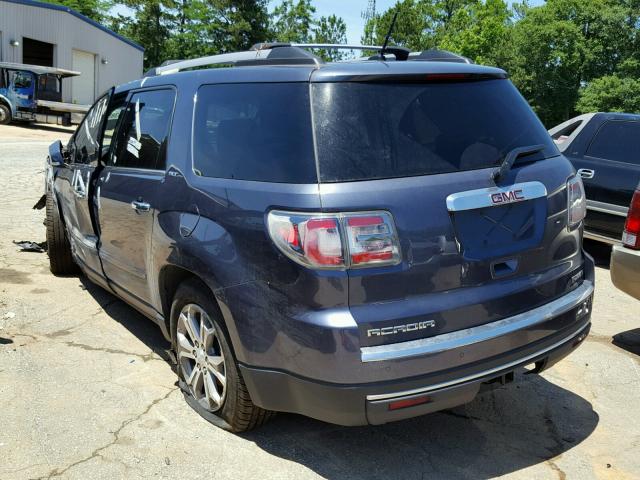1GKKVRKD9DJ235774 - 2013 GMC ACADIA SLT ნაცრისფერი ფოტო 3