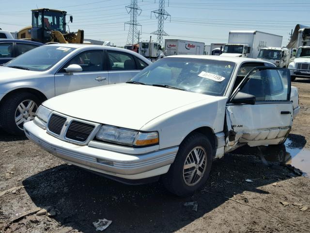 1G2NE14U0LC210051 - 1990 PONTIAC GRAND AM L WHITE photo 2