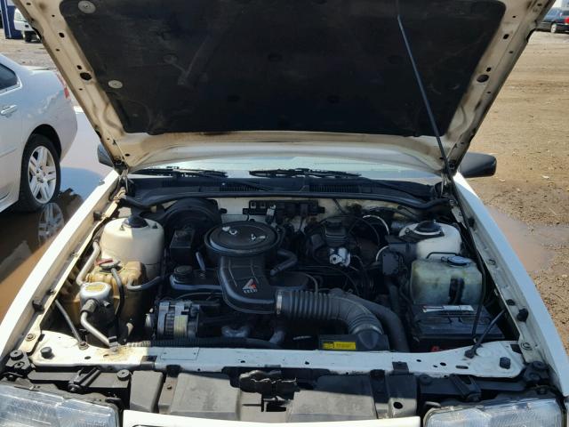 1G2NE14U0LC210051 - 1990 PONTIAC GRAND AM L WHITE photo 7