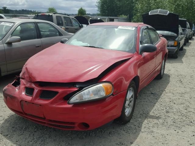 1G2NF52E74M589139 - 2004 PONTIAC GRAND AM S RED photo 2