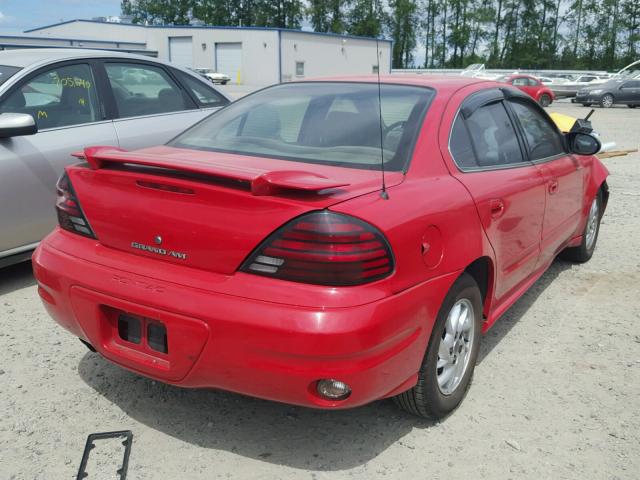 1G2NF52E74M589139 - 2004 PONTIAC GRAND AM S RED photo 4