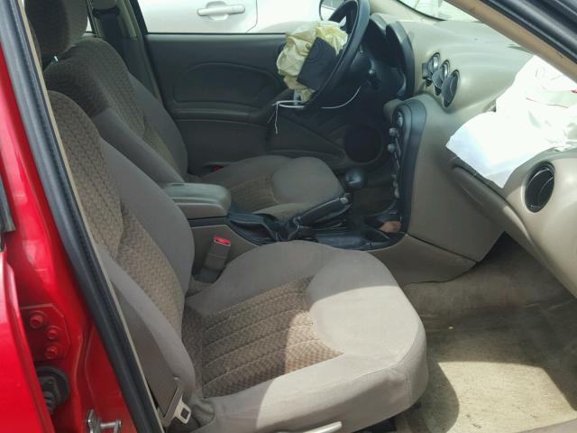 1G2NF52E74M589139 - 2004 PONTIAC GRAND AM S RED photo 5