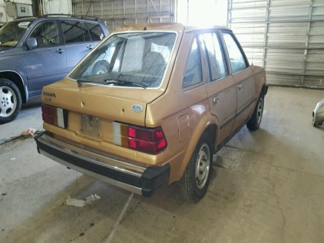 1FABP13H3EW295603 - 1984 FORD ESCORT/L GOLD photo 4