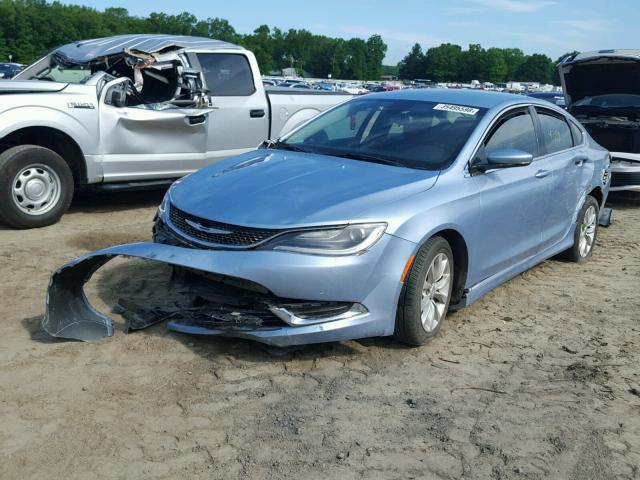 1C3CCCAB7FN745771 - 2015 CHRYSLER 200 LIMITE BLUE photo 2