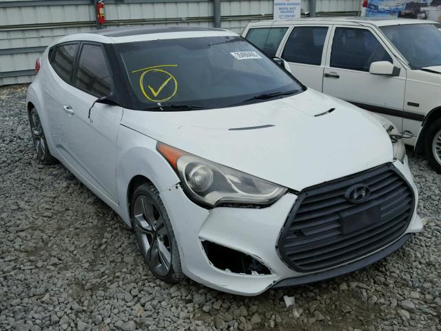 KMHTC6AD8CU048573 - 2012 HYUNDAI VELOSTER B WHITE photo 1