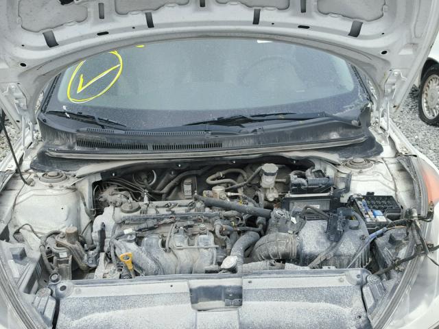 KMHTC6AD8CU048573 - 2012 HYUNDAI VELOSTER B WHITE photo 7