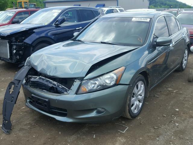 1HGCP36839A023143 - 2009 HONDA ACCORD EXL GREEN photo 2