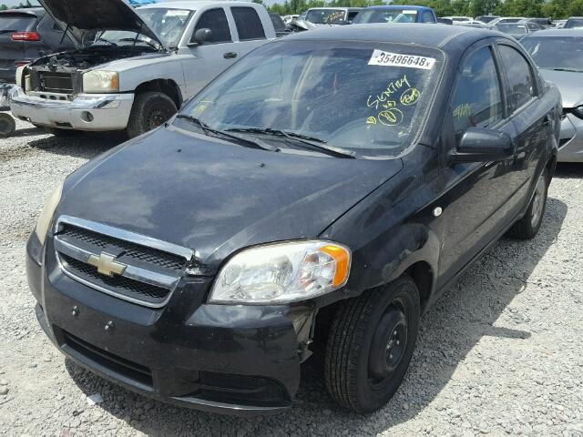 KL1TD56657B129268 - 2007 CHEVROLET AVEO BASE Қара фото 2