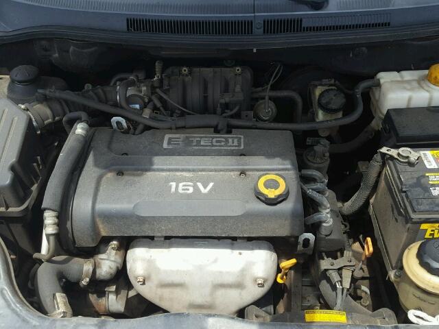 KL1TD56657B129268 - 2007 CHEVROLET AVEO BASE Қара фото 7