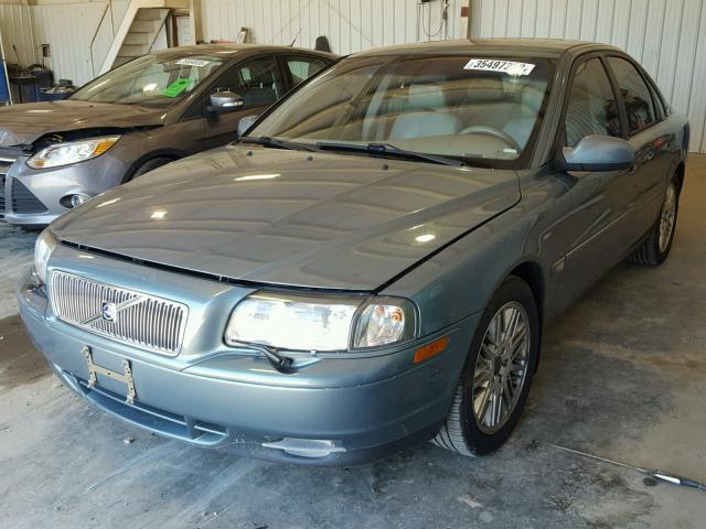 YV1TS92D031298375 - 2003 VOLVO S80 BLUE photo 2