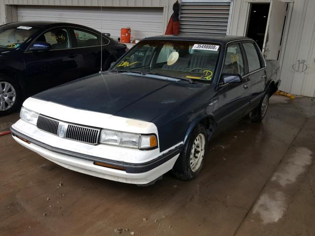 1G3AG54N5P6377787 - 1993 OLDSMOBILE CUTLASS CI BLUE photo 2