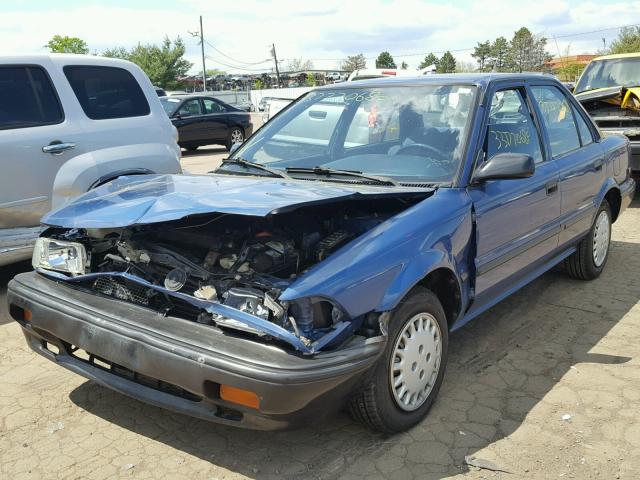 2T1AE94A1LC027716 - 1990 TOYOTA COROLLA DL BLUE photo 2