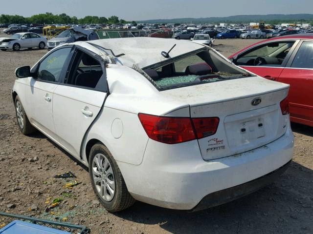 KNAFU4A22C5597503 - 2012 KIA FORTE EX WHITE photo 3