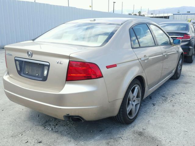 19UUA66255A054441 - 2005 ACURA TL GOLD photo 4