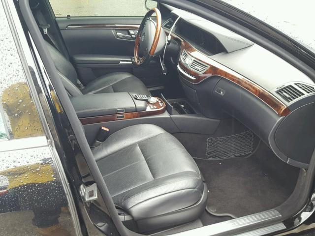 WDDNG71X77A099027 - 2007 MERCEDES-BENZ S 550 BLACK photo 5