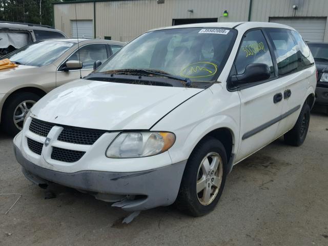 1B4GP25BX2B743298 - 2002 DODGE CARAVAN SE WHITE photo 2