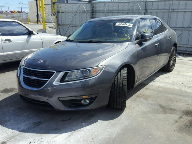 YS3GN4AR3B4001488 - 2011 SAAB 9-5 TURBO GRAY photo 2