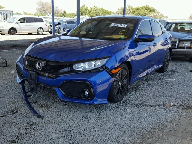 SHHFK7H54HU410292 - 2017 HONDA CIVIC EX ლურჯი ფოტო 2