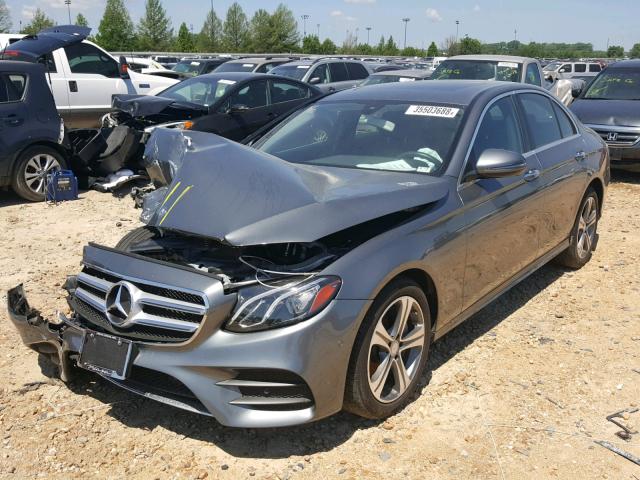 WDDZF4KB1HA128710 - 2017 MERCEDES-BENZ E 300 4MAT GRAY photo 2