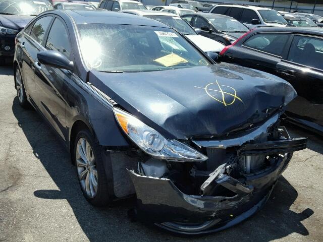 5NPEC4ABXCH421817 - 2012 HYUNDAI SONATA BLUE photo 1