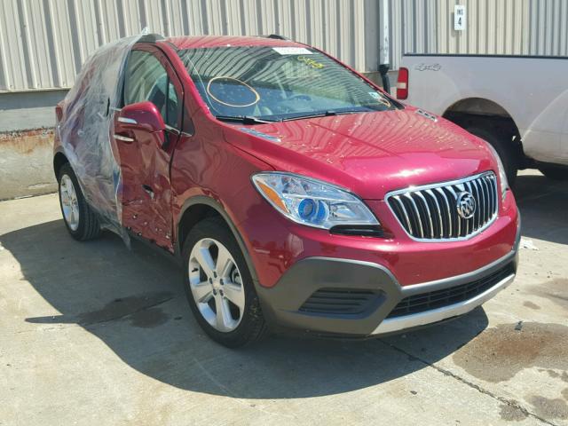 KL4CJASB2GB742682 - 2016 BUICK ENCORE BURGUNDY photo 1